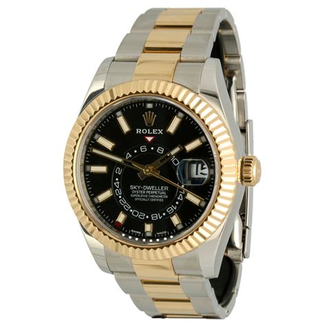 rolex sky dweller goud zwart|Rolex Sky-Dweller specs.